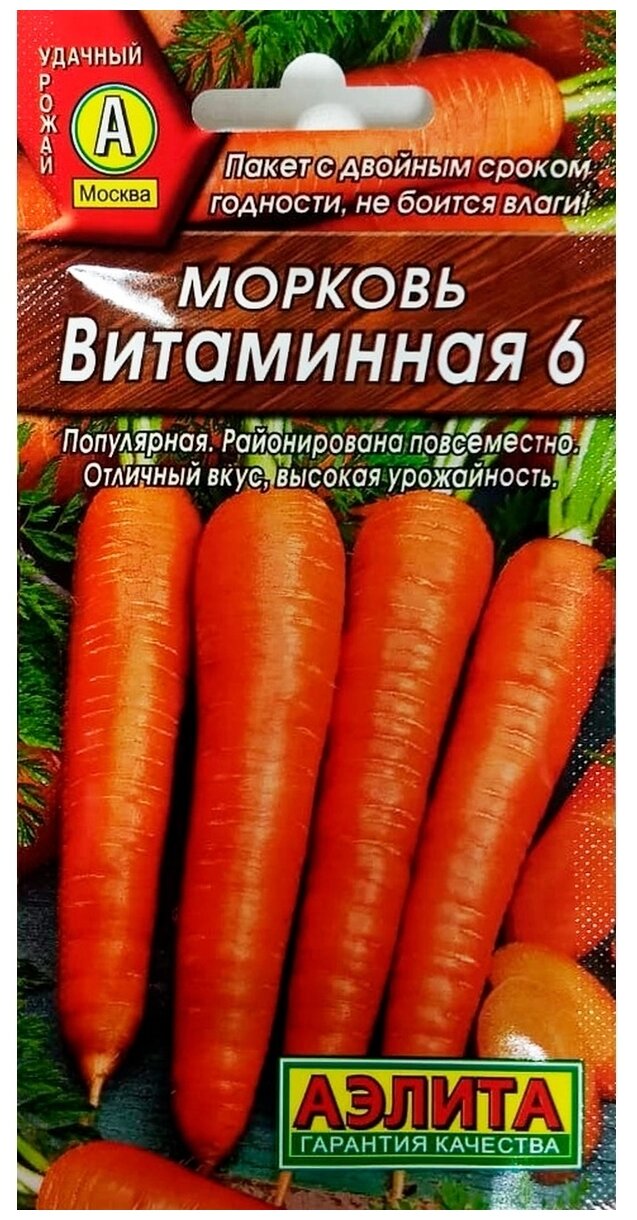 Морковь витаминная 6: выращивание на даче, описание сорта + фото