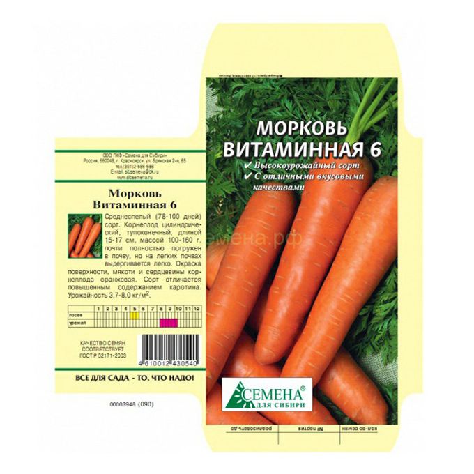 Морковь витаминная 6