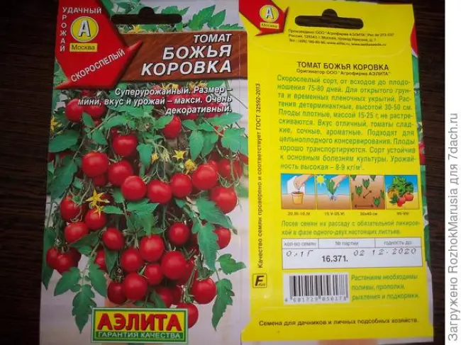 Томат божья коровка: характеристика и описание сорта, урожайность, отзывы