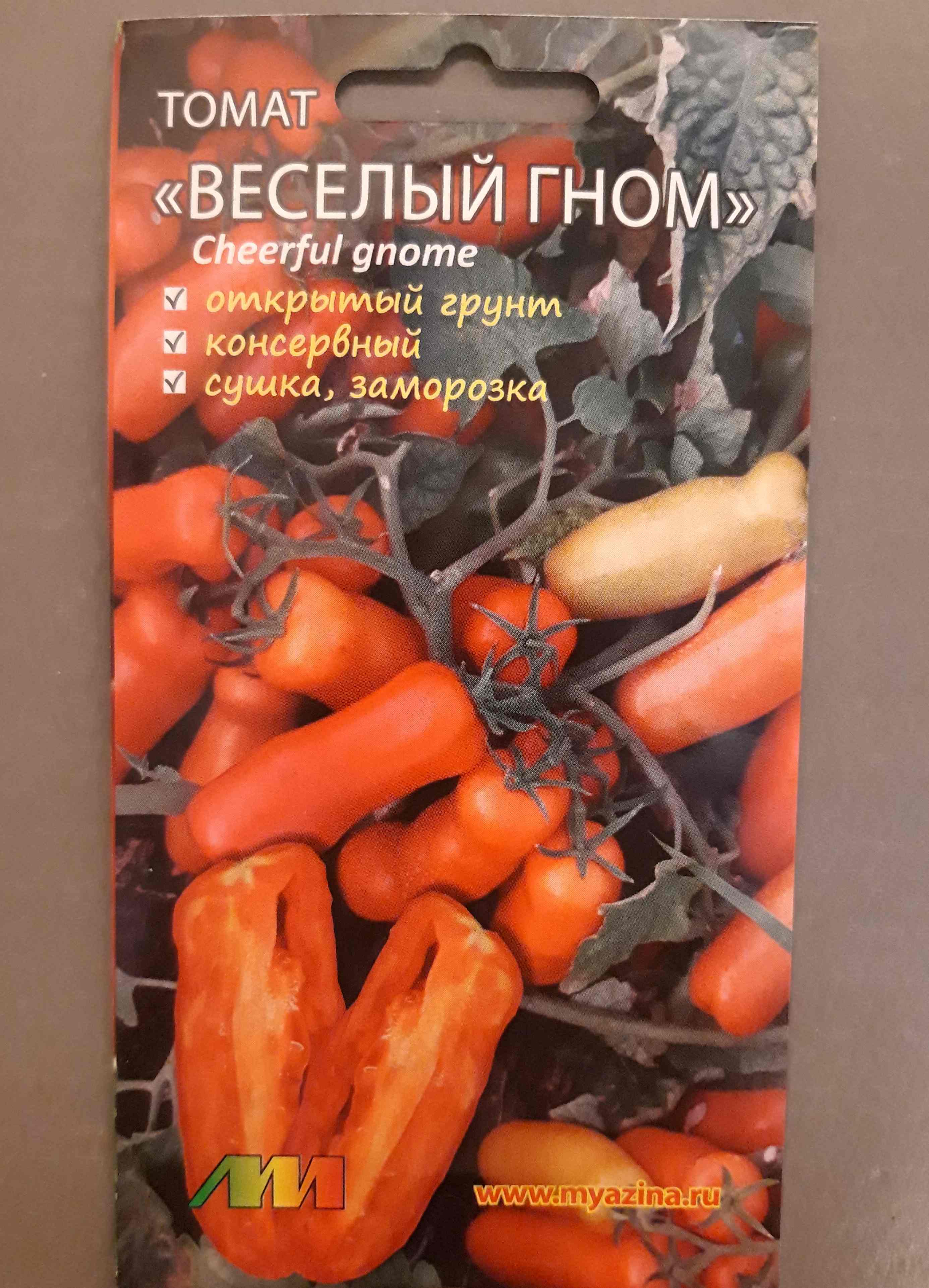Томаты серии «гном» — на огороде и в тарелке