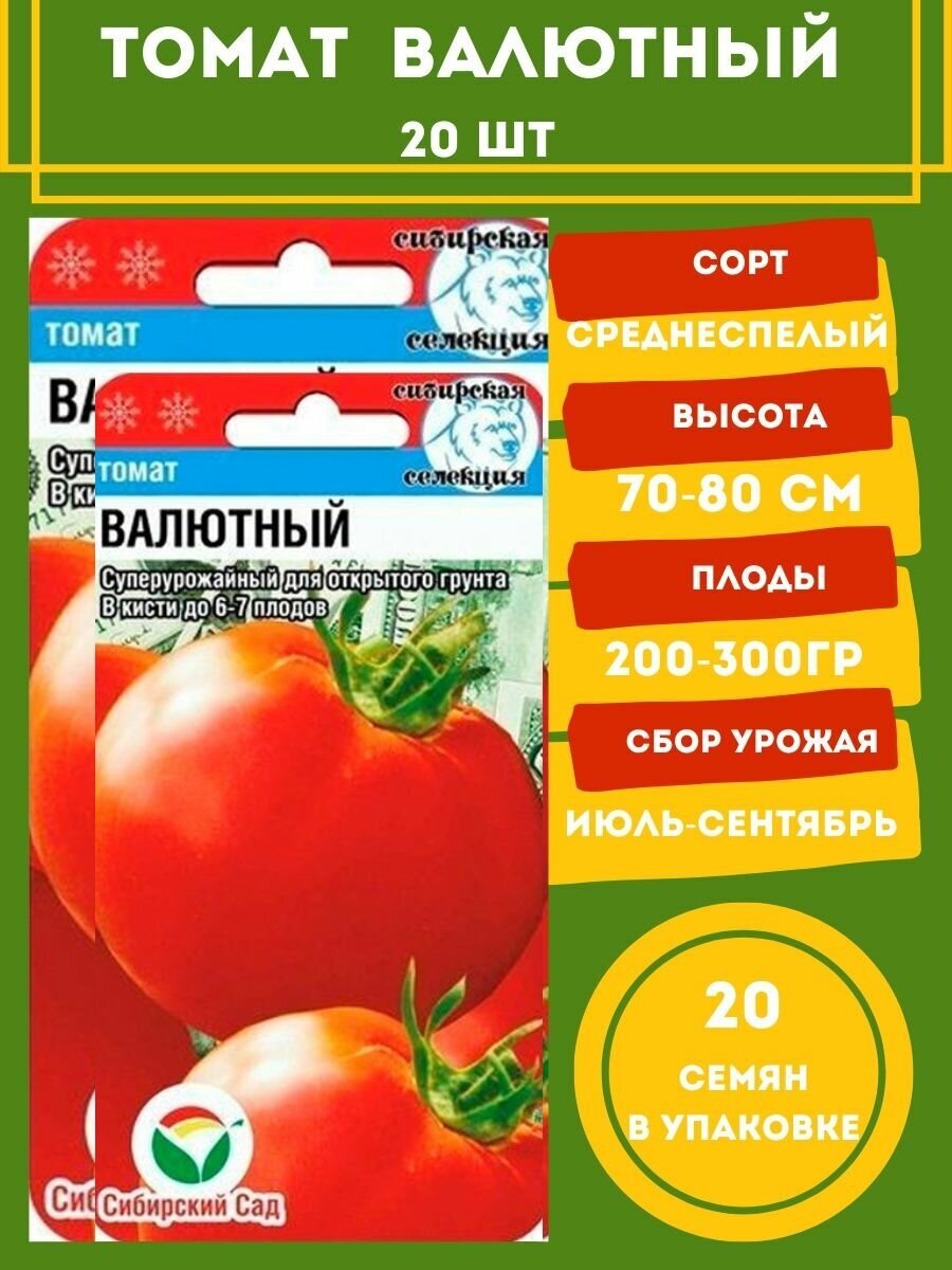 Описание сорта томата валютный и его характеристика