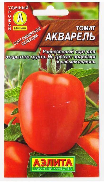 Томат акварель: характеристика и описание среднераннего сорта с фото