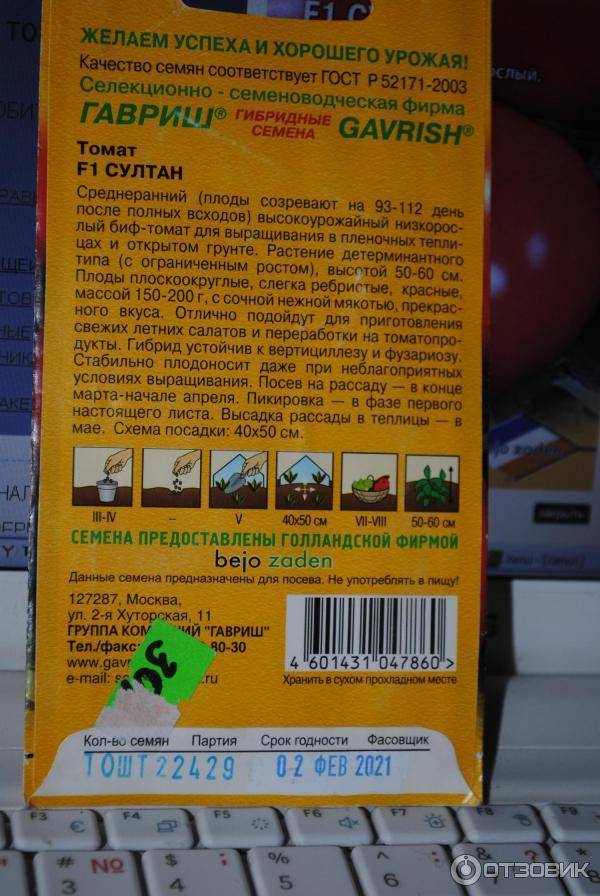Описание и характеристики гибрида томата султан